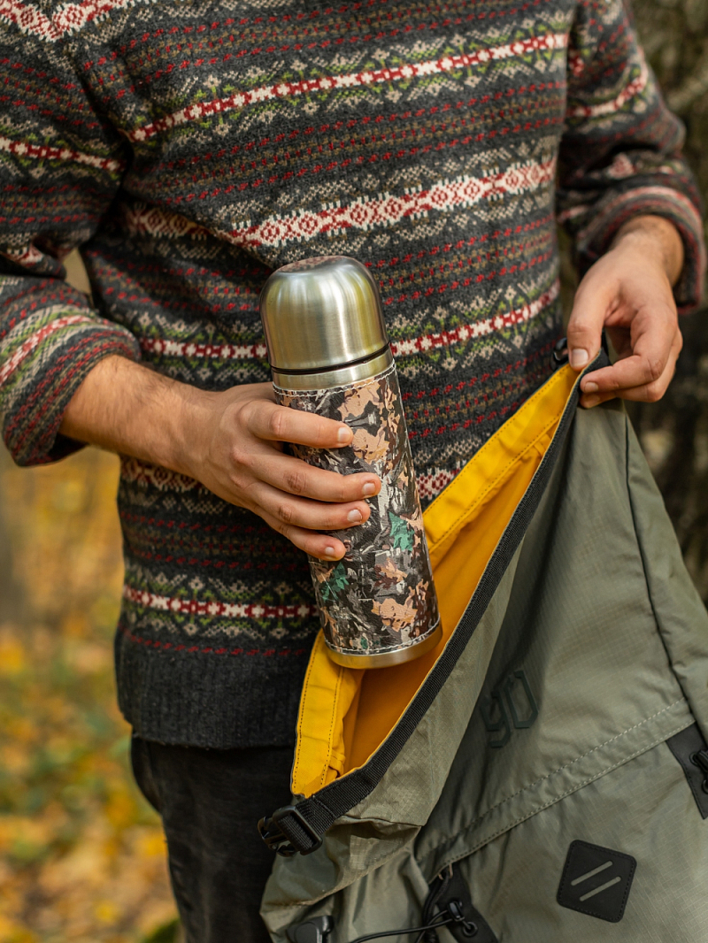 Термос с оплеткой из экокожи серии 108 на 0.7л - 6 Термос с оплеткой из экокожи серии 108 на 0.7л - 6