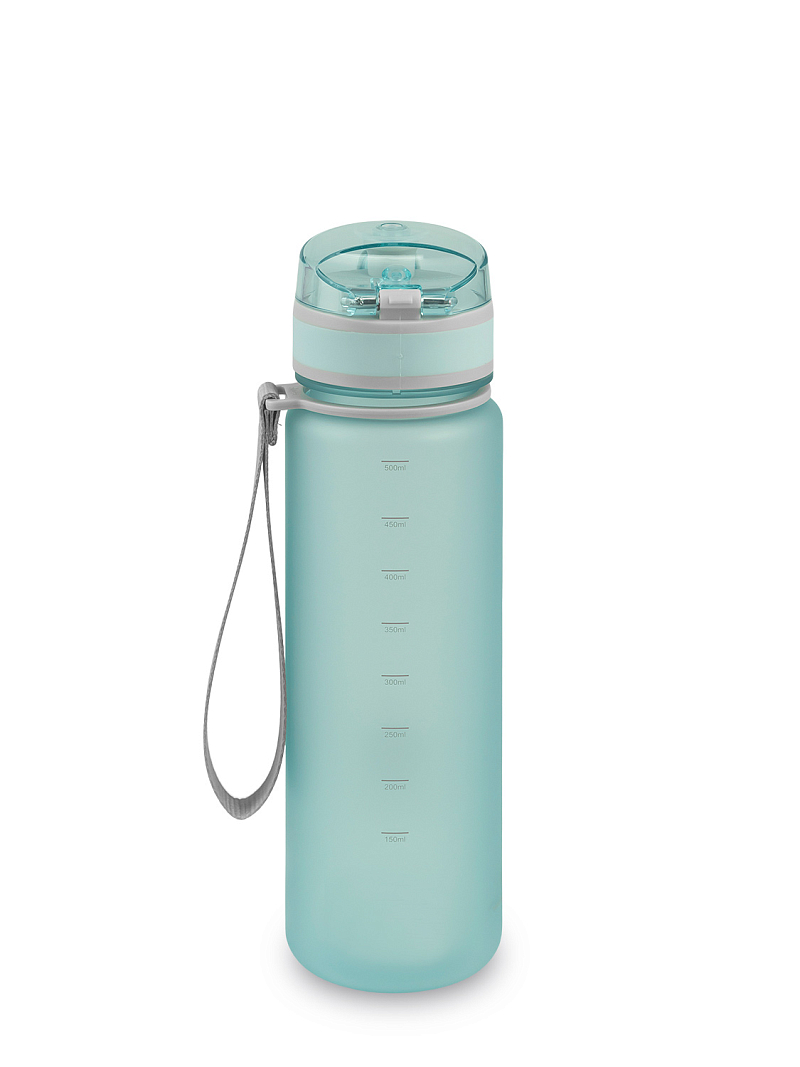 Питьевая бутылка 720 из тритана 0.5л, голубая матовая, с ситечком - 10