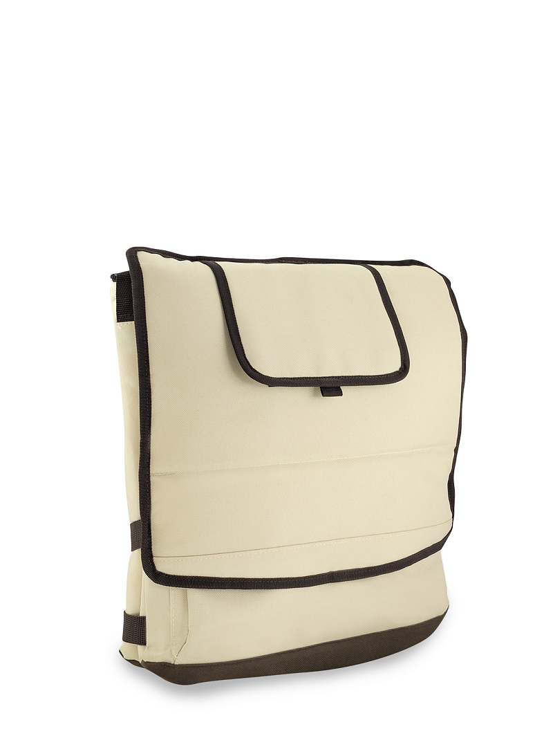 Бежевая сумка-холодильник 3001 классическая с люком на 30л - 6