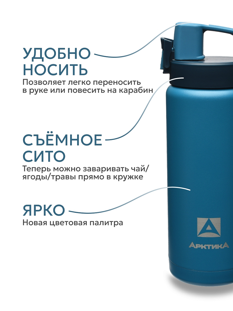 Термокружка 0.5л серии 702 «Нордик» с ситечком - 3
