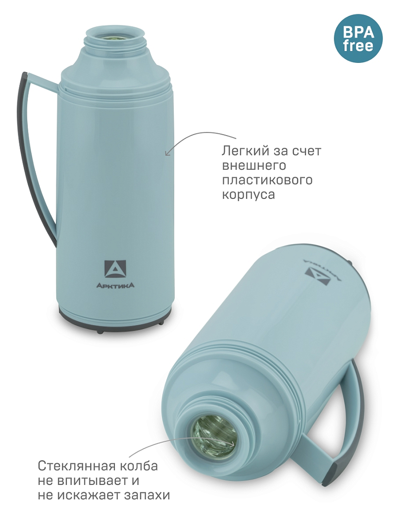 Cтеклянный термос серии 1010 на 1.7л - 4